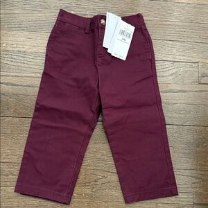 Ralph Lauren Burgundy Kids Chino Pants
